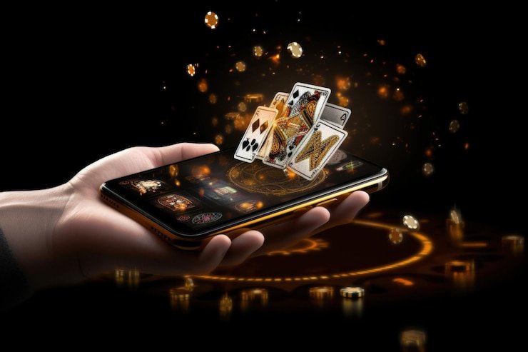 Ilustrasi jaringan wifi aman dan tidak aman untuk akses mobile platform hiburan